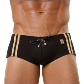 Traje de Baño Boxer Gigo Boxing Black Swimwear Boxer