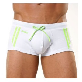 Traje de Baño Bóxer GIGO Neon White Swimwear Boxer