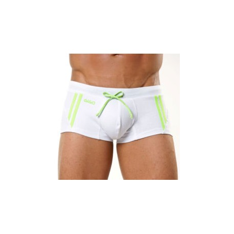 Traje de Baño Bóxer GIGO Neon White Swimwear Boxer