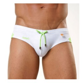 Traje de Baño Brief GIGO Neon White Brief