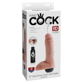 Dildo Eyaculador KING COCK 8″ Squirting Cock with Balls Pipedream PD-5602-21