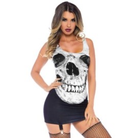 Disfraz de Calavera Skull Garter Dress