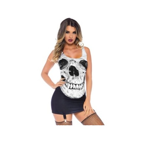 Disfraz de Calavera Skull Garter Dress