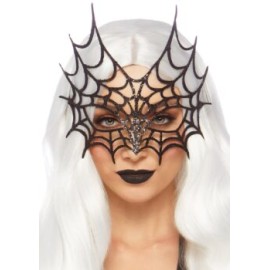 Antifaz de Telaraña Glitter Die Cut Web Masquerade Mask Leg Avenue LEG-A2869