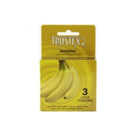 Condones de Sabor Trustex Banana 3pack