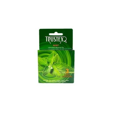 Condones de Sabor Trustex Menta 3pack