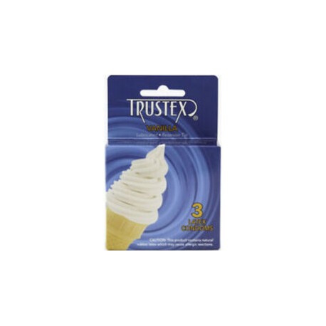 Condones de Sabor Trustex Vainilla 3pack