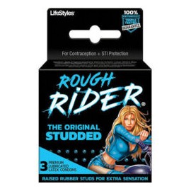 Condones Texturizados Rough Rider 3pzas